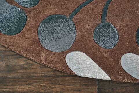 Nourison Contour Brown Round 80 X 80 Area Rug 805-112874 Image 1
