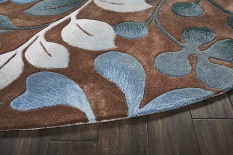 Nourison Contour Brown Round 80 X 80 Area Rug 805-112874 Image 4