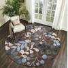 Nourison Contour Brown Round 80 X 80 Area Rug  805-112874 Thumb 3