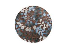 Nourison Contour Brown Round 7 to 8 ft Polyester Carpet 112874