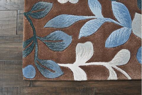 Nourison Contour Brown Runner 23 X 100 Area Rug 805-112876 Image 1