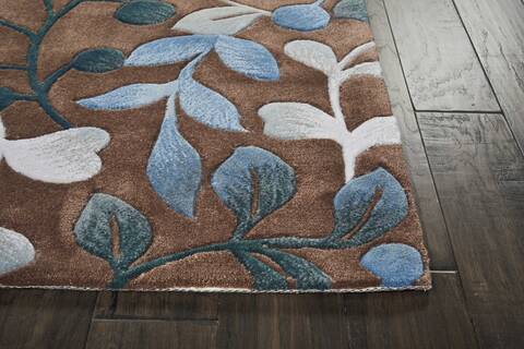 Nourison Contour Brown Runner 23 X 100 Area Rug 805-112876 Image 4