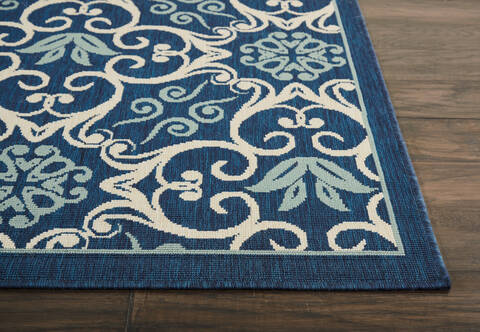 Nourison Caribbean Blue Square 53 X 53 Area Rug 805-112879 Image 5
