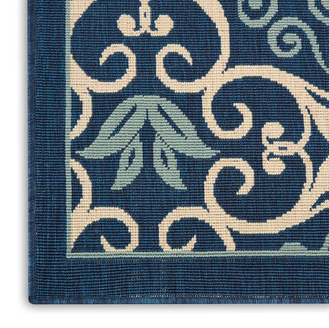Nourison Caribbean Blue Square 53 X 53 Area Rug 805-112879 Image 6
