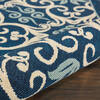 Nourison Caribbean Blue Square 53 X 53 Area Rug 805-112879 Thumb 2