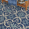 Nourison Caribbean Blue Square 53 X 53 Area Rug 805-112879 Thumb 4