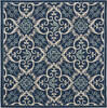 Nourison Caribbean Blue Square 53 X 53 Area Rug 805-112879 Thumb 0