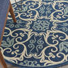 Nourison Caribbean Blue Round 40 X 40 Area Rug  805-112880 Thumb 4