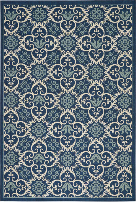 Nourison Caribbean Blue 67 X 96 Area Rug 805-112881 Image 0