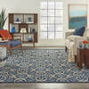 Nourison Caribbean Blue 67 X 96 Area Rug  805-112881 Thumb 3