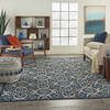 Nourison Caribbean Blue 67 X 96 Area Rug  805-112881 Thumb 6