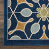 Nourison Caribbean Blue Square 53 X 53 Area Rug  805-112883 Thumb 1