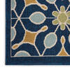 Nourison Caribbean Blue Square 53 X 53 Area Rug  805-112883 Thumb 5