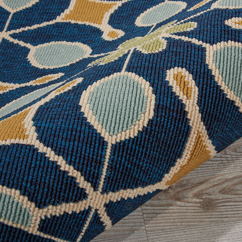 Nourison Caribbean Blue Round 40 X 40 Area Rug 805-112884 Image 2