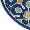 Nourison Caribbean Blue Round 40 X 40 Area Rug 805-112884 Thumb 5