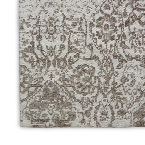 Nourison Damask Beige Runner 23 X 76 Area Rug 805-112889 Image 3