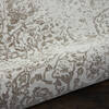 Nourison Damask Beige Runner 23 X 76 Area Rug  805-112889 Thumb 2