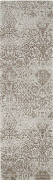 Nourison Damask Beige Runner 2'3" X 7'6" Area Rug  805-112889