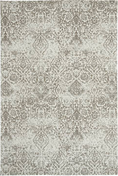 Nourison Damask Beige Rectangle 6x9 ft Polyester Carpet 112891