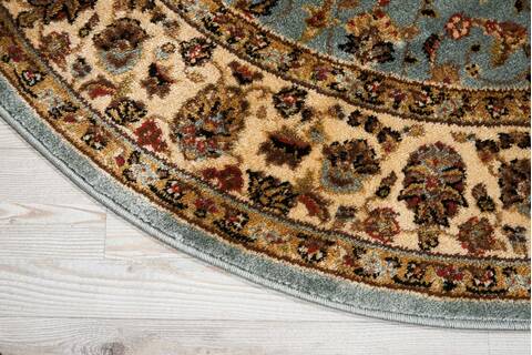 Nourison Delano Blue Round 710 X 710 Area Rug 805-112894 Image 1