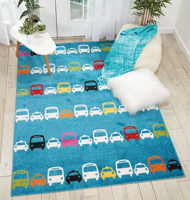 Nourison Miles Blue 52 X 70 Area Rug 805-112902 Image 3