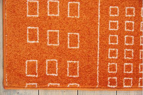 Nourison Miles Orange 40 X 60 Area Rug 805-112911 Image 1