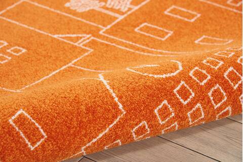 Nourison Miles Orange 40 X 60 Area Rug 805-112911 Image 2