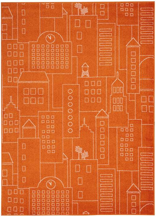 Nourison Miles Orange 40 X 60 Area Rug 805-112911 Image 0