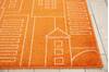 Nourison Miles Orange 40 X 60 Area Rug  805-112911 Thumb 4