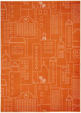 Nourison DWS02 MILES Orange 5'2" X 7'0" Area Rug  805-112912