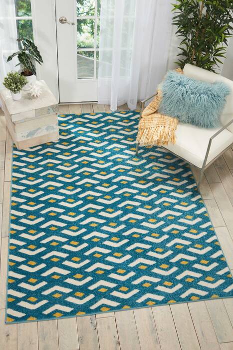 Nourison Harper Blue 53 X 73 Area Rug 805-112915 Image 3