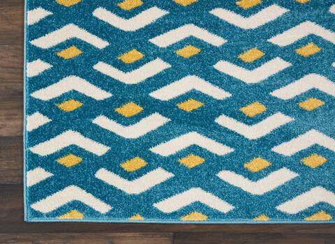 Nourison Harper Blue 80 X 100 Area Rug 805-112916 Image 1