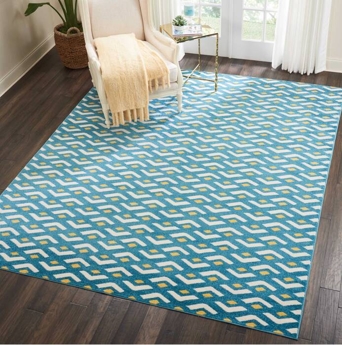 Nourison Harper Blue 80 X 100 Area Rug 805-112916 Image 3