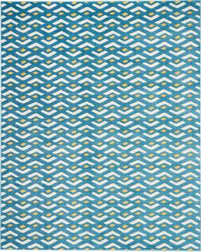 Nourison Harper Blue Rectangle 8x10 ft Polypropylene Carpet 112916