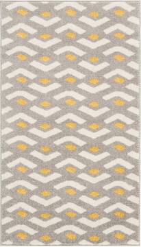 Nourison Harper Grey Rectangle 2x4 ft Polypropylene Carpet 112917