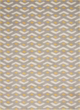 Nourison Harper Grey Rectangle 5x7 ft Polypropylene Carpet 112919