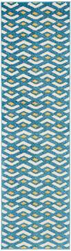 Nourison Harper Blue Runner 6 to 9 ft Polypropylene Carpet 112921