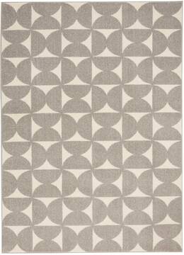 Nourison Harper Grey Rectangle 4x6 ft Polypropylene Carpet 112928