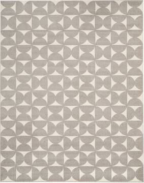 Nourison Harper Grey Rectangle 8x10 ft Polypropylene Carpet 112930