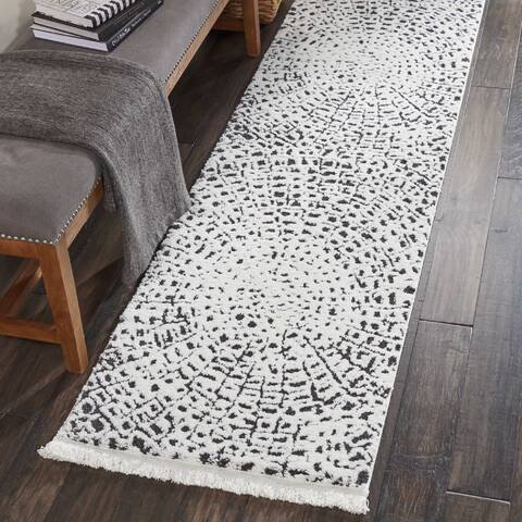 Nourison Kamala White Runner 22 X 76 Area Rug 805-112965 Image 3