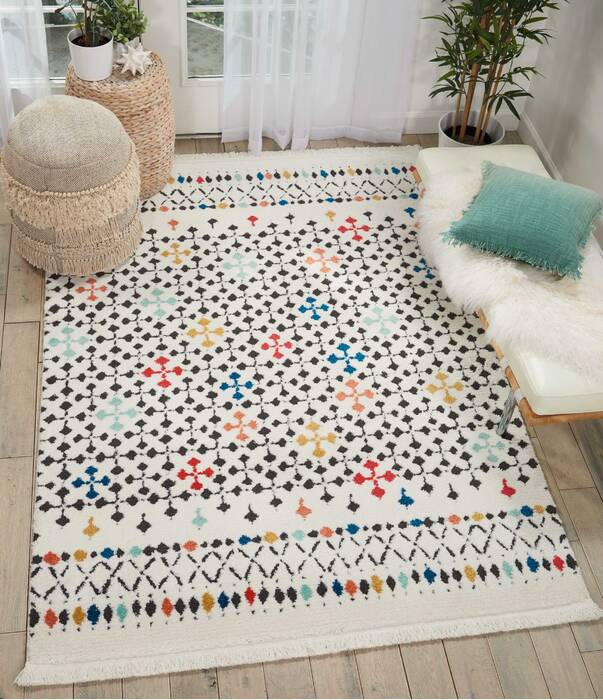 Nourison Kamala White 53 X 73 Area Rug 805-112977 Image 3