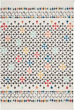 Nourison Kamala White Rectangle 9x13 ft Polypropylene Carpet 112979