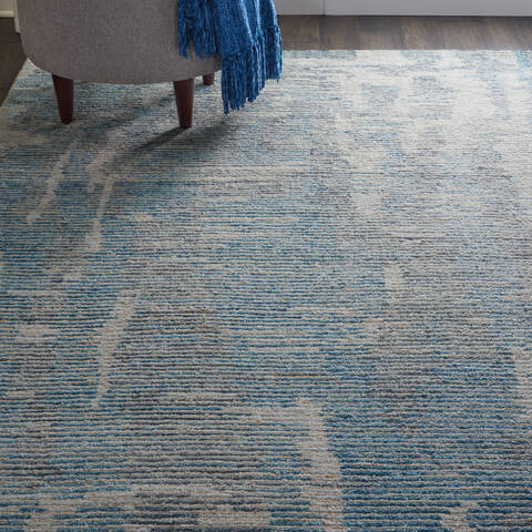 Nourison Ellora Blue 56 X 75 Area Rug 805-113001 Image 4