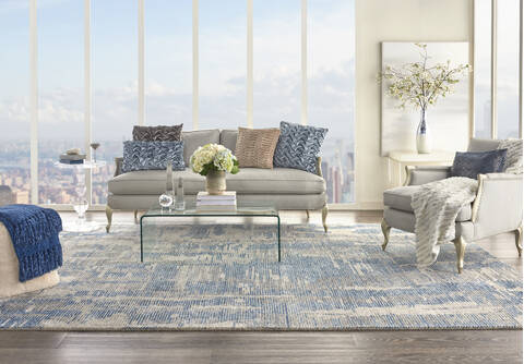 Nourison Ellora Blue 99 X 139 Area Rug 805-113004 Image 3