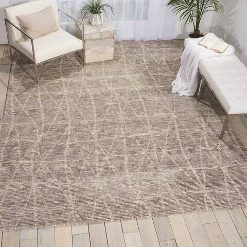 Nourison Ellora Beige 86 X 116 Area Rug 805-113013 Image 3