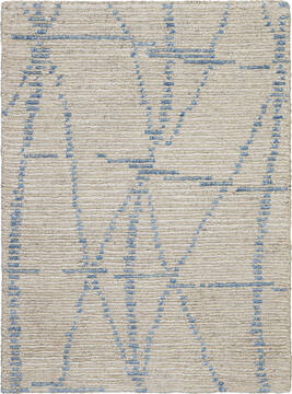 Nourison Ellora Blue Rectangle 2x3 ft Rayon Carpet 113015