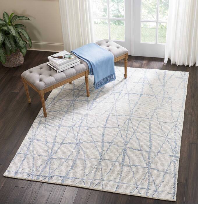 Nourison Ellora Blue 56 X 75 Area Rug 805-113016 Image 3