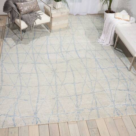 Nourison Ellora Blue 79 X 99 Area Rug 805-113017 Image 3