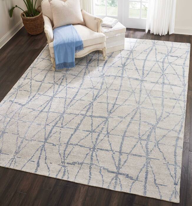 Nourison Ellora Blue 99 X 139 Area Rug 805-113019 Image 3