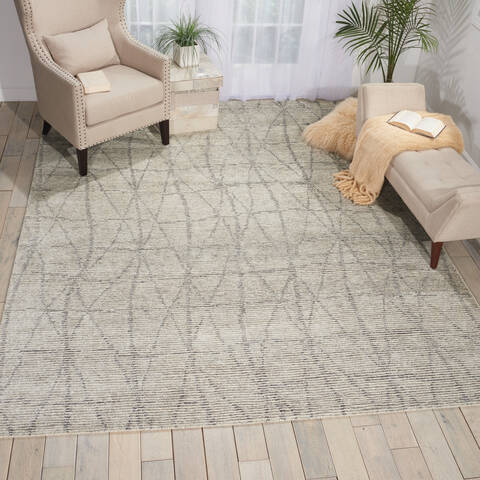 Nourison Ellora Beige 79 X 99 Area Rug 805-113022 Image 4